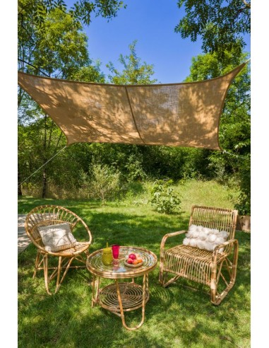 Voile d'ombrage rectangulaire - 4 x 3 m - Jute naturelle vente chaude votre 