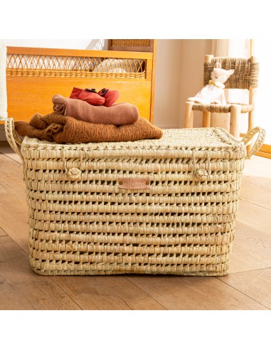 Malle de rangement en feuilles de palmier 60cm online