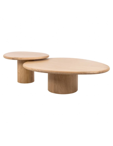 Table basse Oakley lot de 2 (chêne naturel) vous aussi creer 