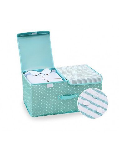 Panier à Linge Rectangulaire  de Rangement Bleu Turquoise shop